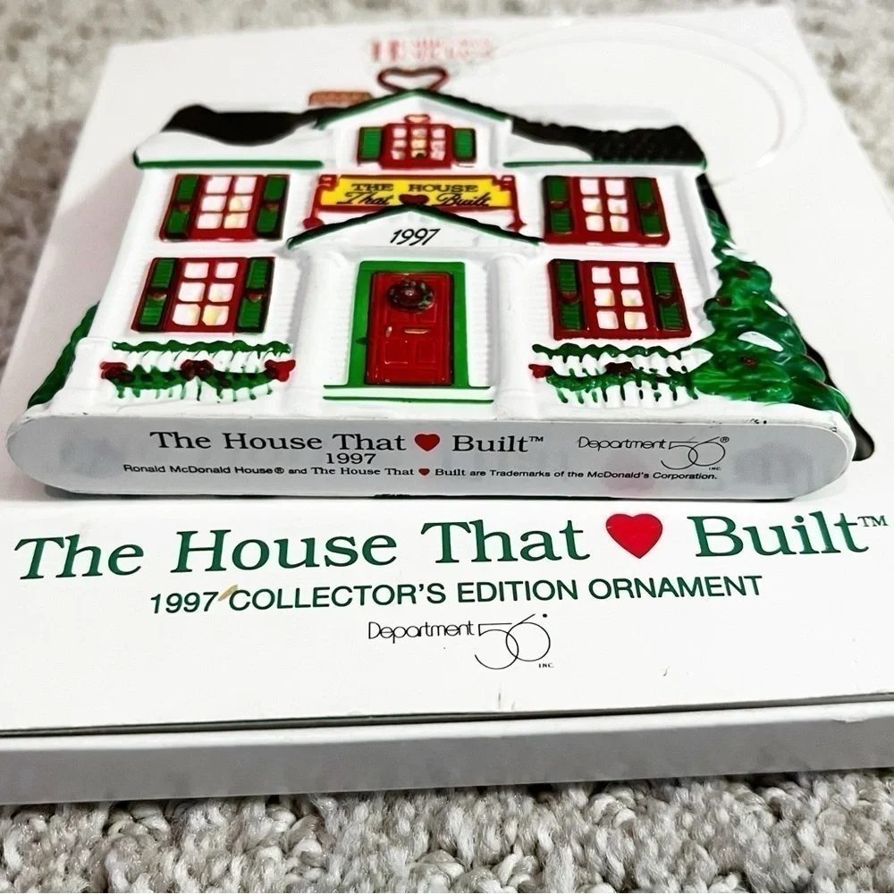 Dept 56 Ronald McDonald House Christmas Ornament The House That Love Built 1997